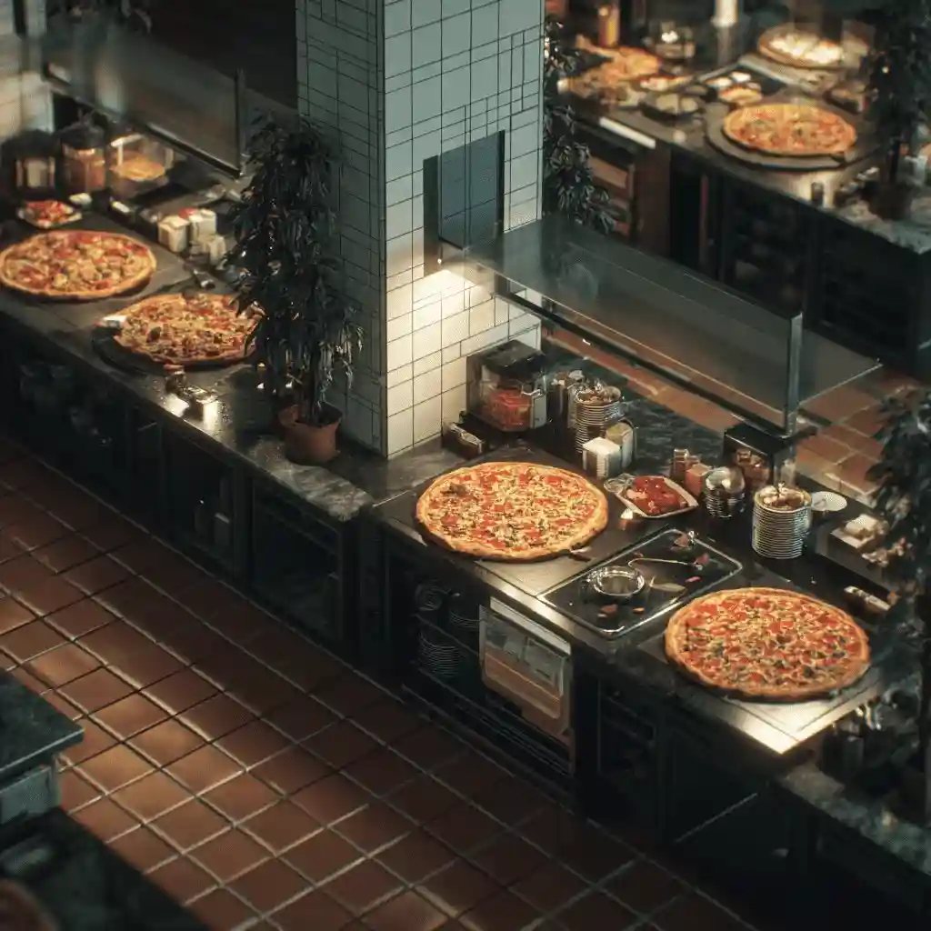 Prep Tables & Pizza Stations